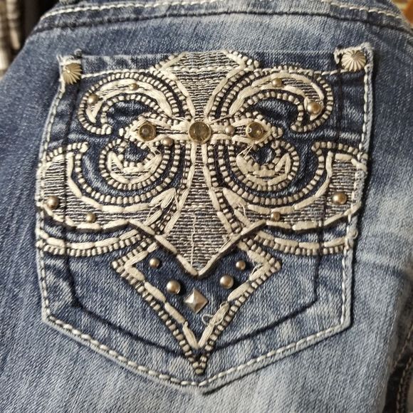 Red camel size 5 juniors teens wide stitch distressed grunge pants - Picture 9 of 13